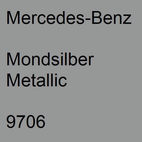 Mercedes-Benz, Mondsilber Metallic, 9706.